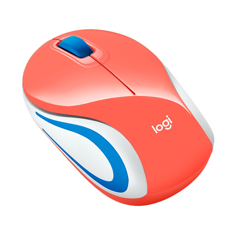 Mouse Pequeño Para Niños Logitech M187 Inalambrico - Coral Color Coral - vista alternativa
